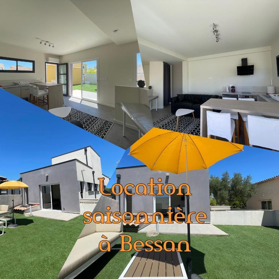 Appartement Souplex Jardin Proche Autoroute, Plages Et Attractions, Wifi - Tv, Calme Bessan Exterior foto