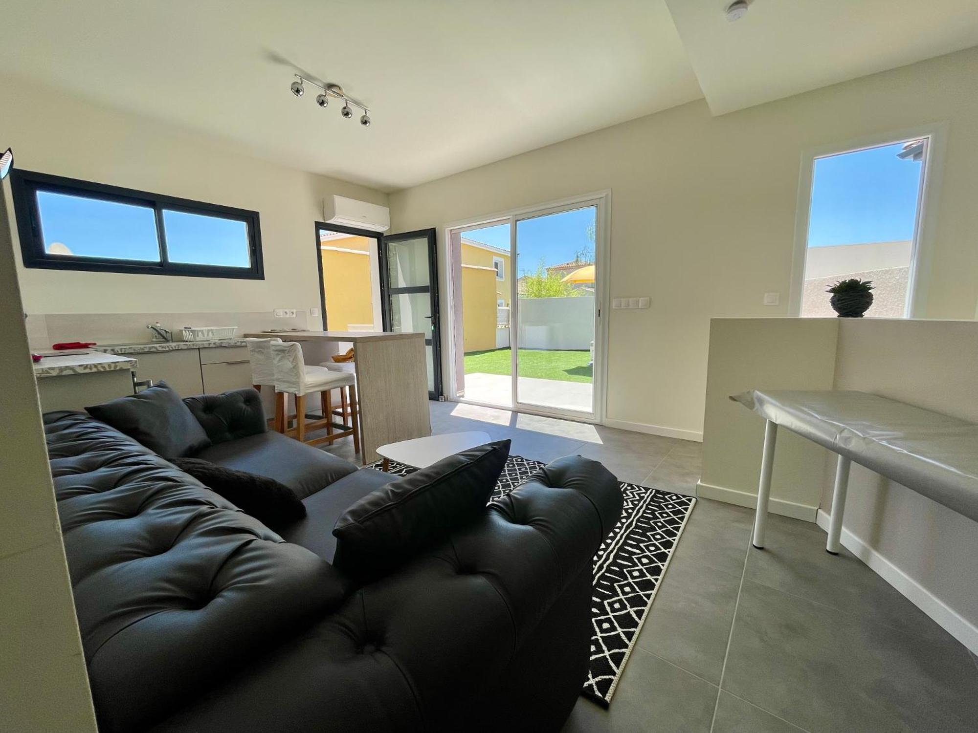 Appartement Souplex Jardin Proche Autoroute, Plages Et Attractions, Wifi - Tv, Calme Bessan Exterior foto